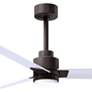 3_56" Alessandra Textured Bronze and White LED Ceiling Fan more views