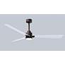 6_56" Alessandra Textured Bronze and White LED Ceiling Fan more views