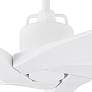 56" Aspen Matte White Outdoor Ceiling Fan with Remote