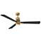 56" Atticus Heritage Brass and Black LED Smart Ceiling Fan