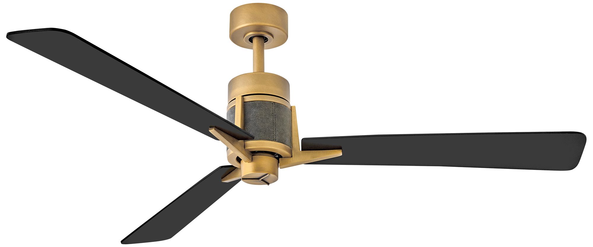 Image 2 56" Atticus Heritage Brass and Black LED Smart Ceiling Fan more views