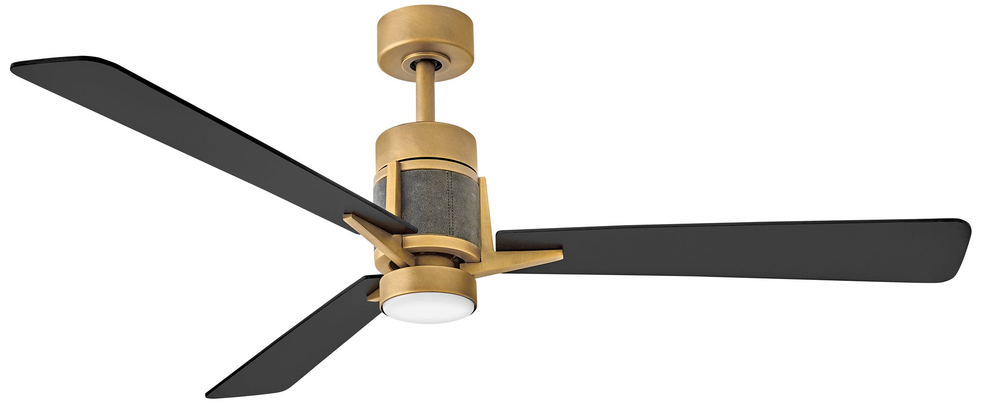 Image 4 56" Atticus Heritage Brass and Black LED Smart Ceiling Fan more views