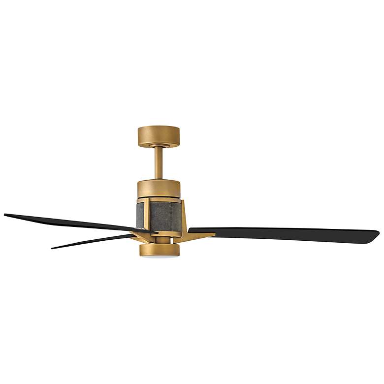 Image 5 56" Atticus Heritage Brass and Black LED Smart Ceiling Fan more views