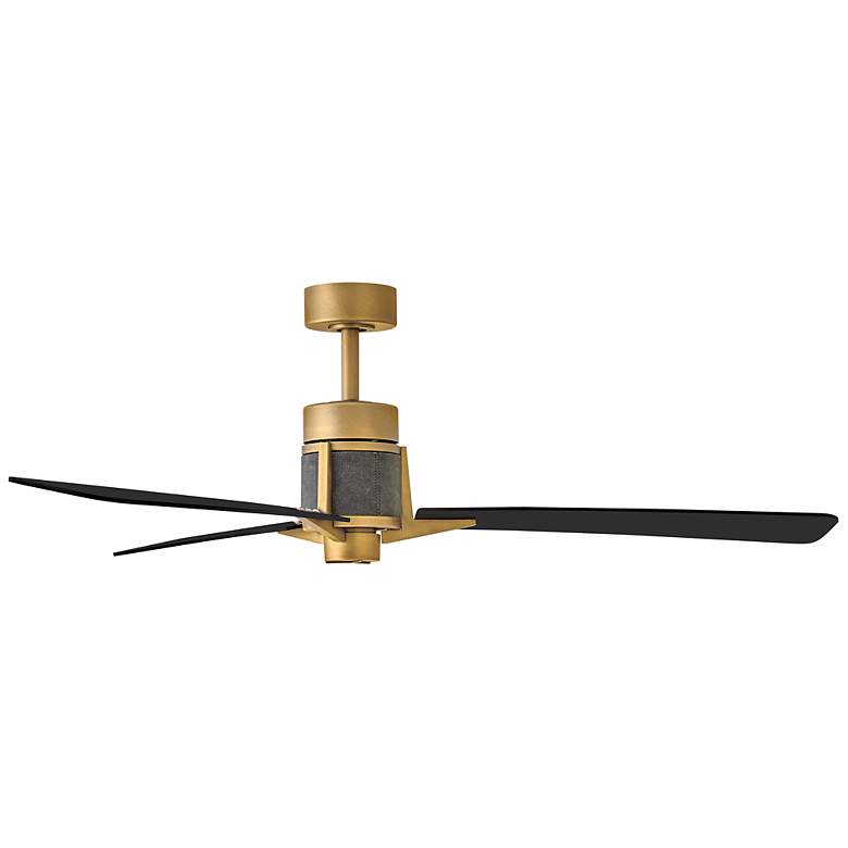 Image 6 56" Atticus Heritage Brass and Black LED Smart Ceiling Fan more views