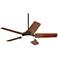 56" Casa Endeavor® Bronze and Walnut LED Ceiling Fan with Remote
