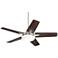 56" Casa Endeavor® Brushed Nickel Bronze LED Ceiling Fan