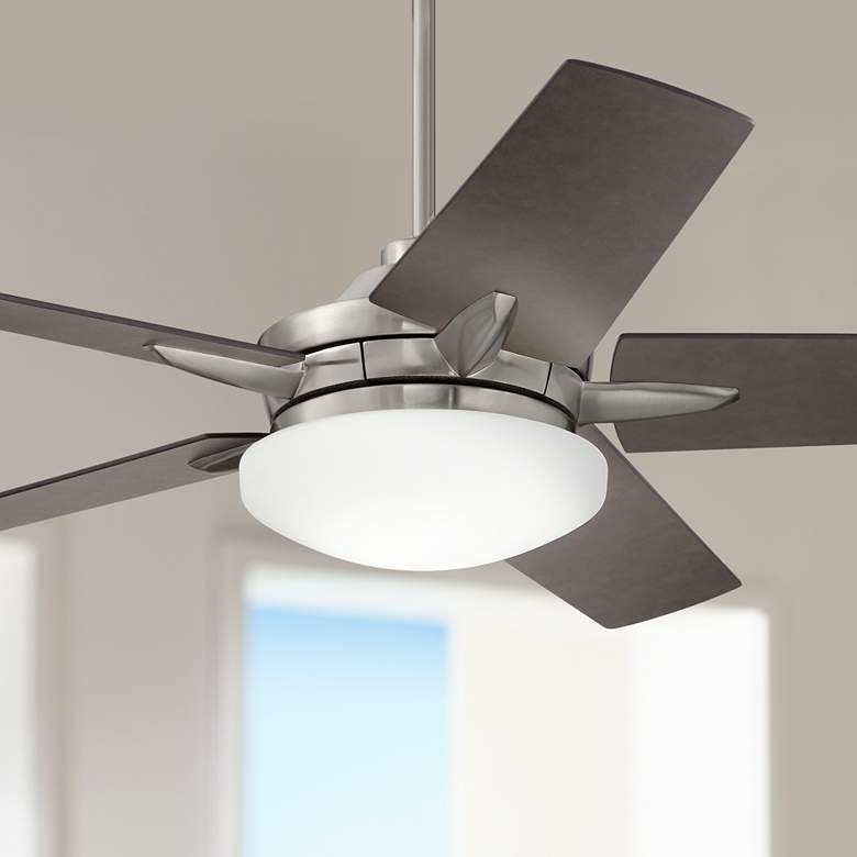 Image 1 56 inch Casa Endeavor&#174; Brushed Nickel Bronze LED Ceiling Fan