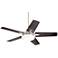 56" Casa Endeavor®  Nickel Espresso LED Ceiling Fan