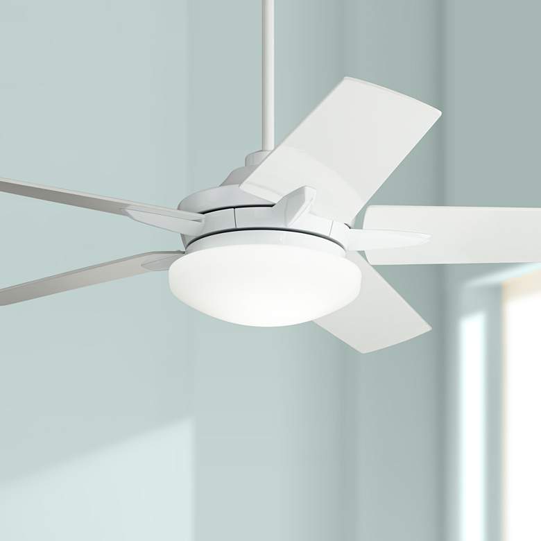 Image 1 56" Casa Endeavor® White Finish LED Ceiling Fan with Remote