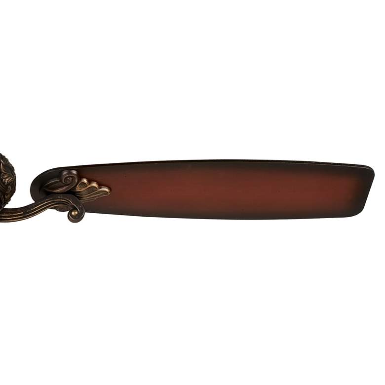 Image 4 56" Casa Esperanza Teak Bronze and Gold LED Ceiling Fan with Remote more views