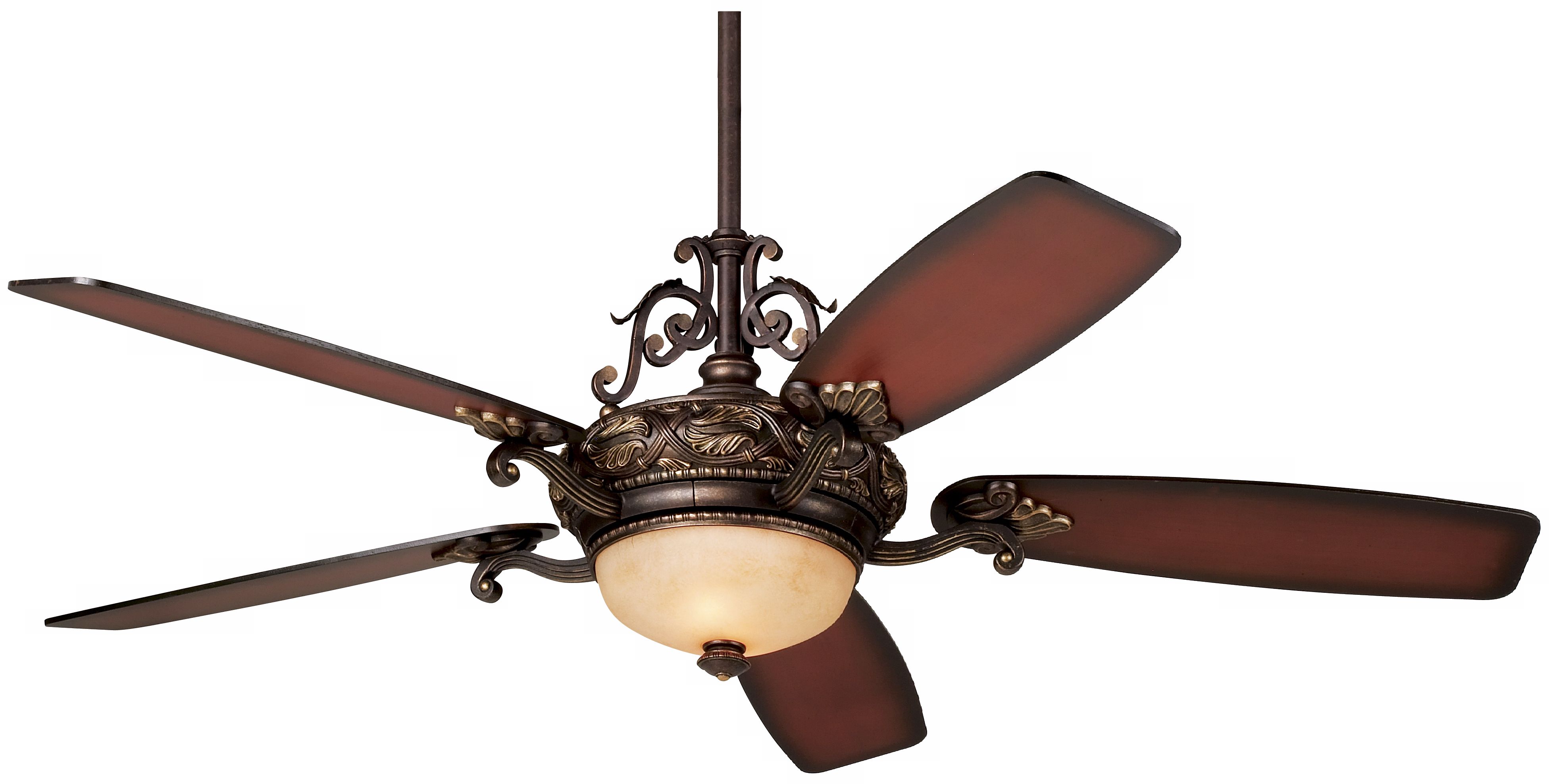 56" Casa Esperanza™ Teak Finish Blades Ceiling Fan