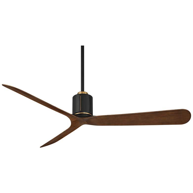 Image 2 56" Casa Vieja Avo Matte Black Damp Ceiling Fan with Remote