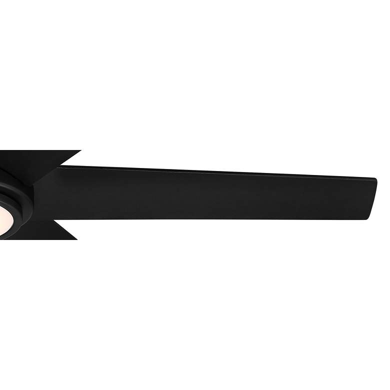 Image 4 56" Casa Vieja Estate Matte Black LED Damp Ceiling Fan with Remote more views