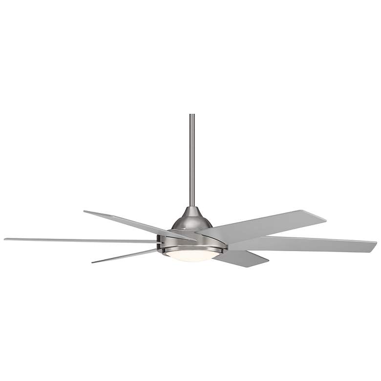 Image 6 56" Casa Vieja Estate Silver LED Damp Ceiling Fan with Remote Control more views