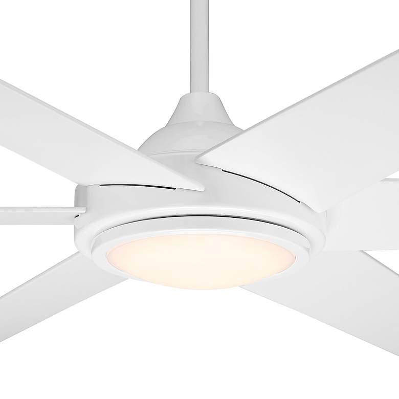 Image 3 56 inch Casa Vieja Estate White LED Damp Ceiling Fan with Remote more views