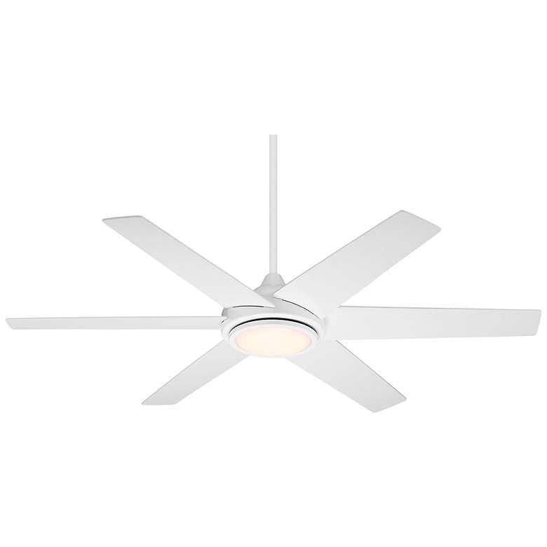 56&quot; Casa Vieja Estate White LED Damp Ceiling Fan with Remote more views