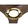 5_56" Casa Vieja Ethos Dark Walnut LED Damp Rated Remote Ceiling Fan more views