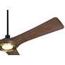 6_56" Casa Vieja Ethos Dark Walnut LED Damp Rated Remote Ceiling Fan more views
