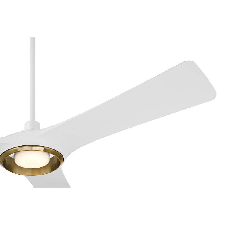 Image 5 56" Casa Vieja Ethos Matte White LED Damp Rated Remote Ceiling Fan more views