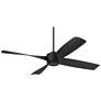 56" Casa Vieja Grand Milano Black Damp Ceiling Fan with Remote