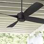 Thumbnail1 of 56" Casa Vieja Grand Milano Black Damp Ceiling Fan with Remote