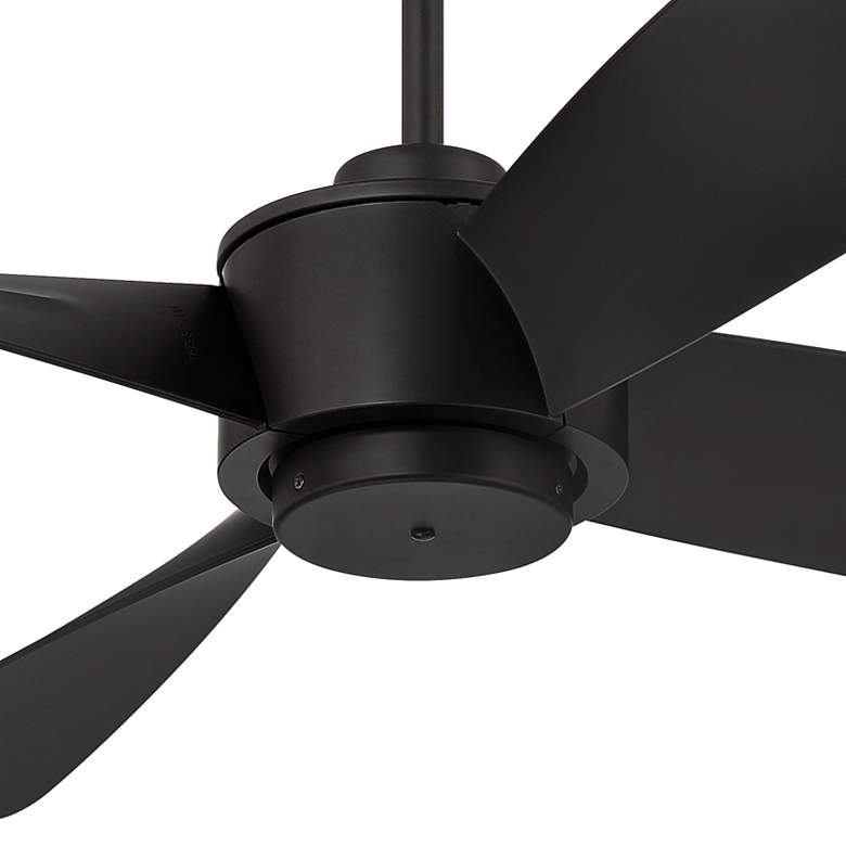 Image 3 56 inch Casa Vieja Grand Milano Black Damp Ceiling Fan with Remote more views