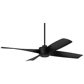 Image5 of 56" Casa Vieja Grand Milano Black Damp Ceiling Fan with Remote more views