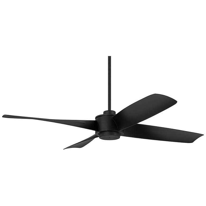 Image 5 56 inch Casa Vieja Grand Milano Black Damp Ceiling Fan with Remote more views