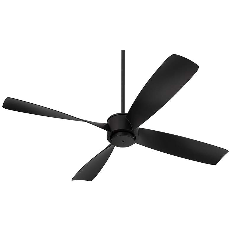Image 7 56 inch Casa Vieja Grand Milano Black Damp Ceiling Fan with Remote more views