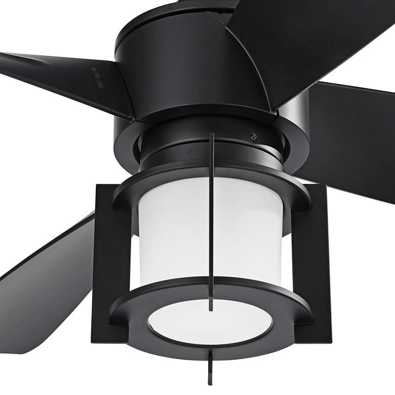 Image 3 56 inch Casa Vieja Grand Milano Black Damp LED Ceiling Fan with Remote more views