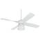 56" Casa Vieja Grand Milano White Damp LED Ceiling Fan with Remote