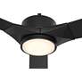 4_56" Casa Vieja Kali Matte Black LED Damp Ceiling Fan with Remote more views