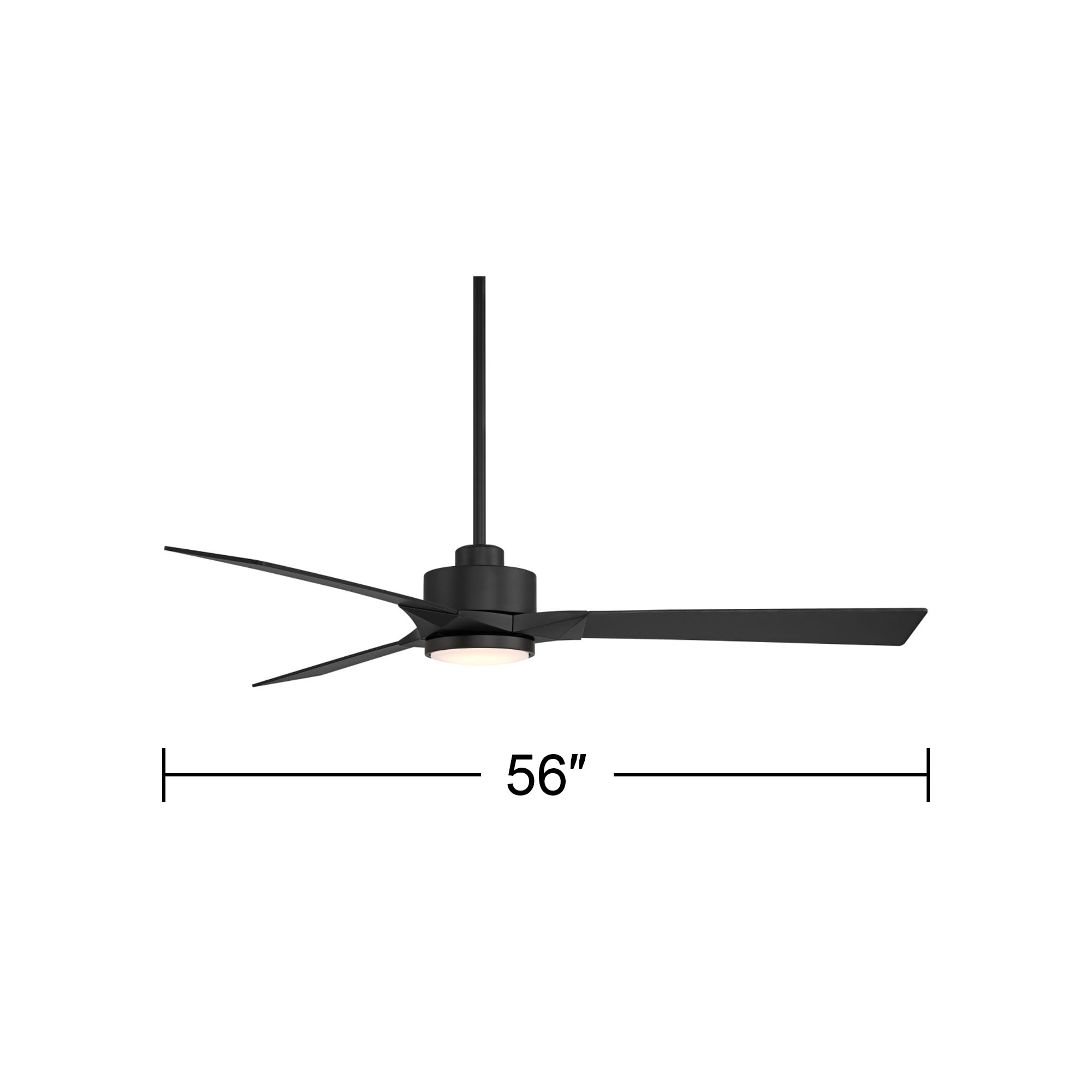 Watch A Video About the 56 Casa Vieja Kali Matte Black LED Damp Ceiling Fan with Remote