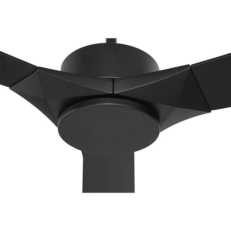 Image 4 56" Casa Vieja Kali Matte Black LED Damp Ceiling Fan with Remote more views