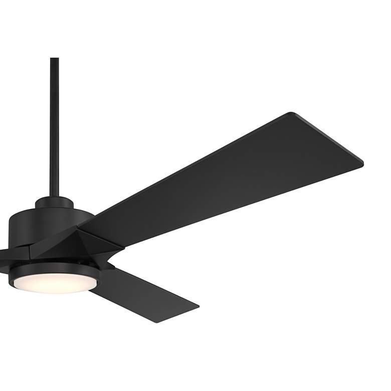 Image 5 56" Casa Vieja Kali Matte Black LED Damp Ceiling Fan with Remote more views
