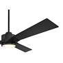 6_56" Casa Vieja Kali Matte Black LED Damp Ceiling Fan with Remote more views