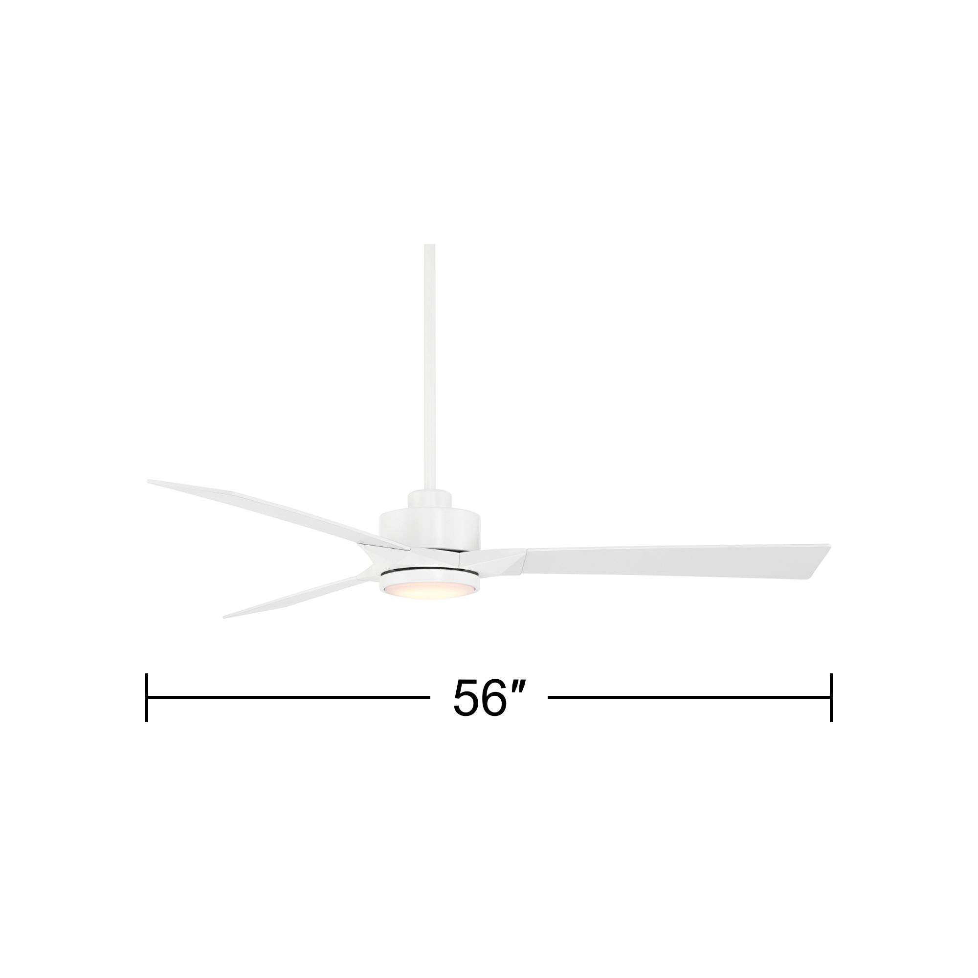 Watch A Video About the 56 Casa Vieja Kali Matte White LED Damp Ceiling Fan with Remote