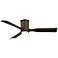 56" Casa Vieja Keel Emperial Bronze LED Damp Remote Hugger Ceiling Fan