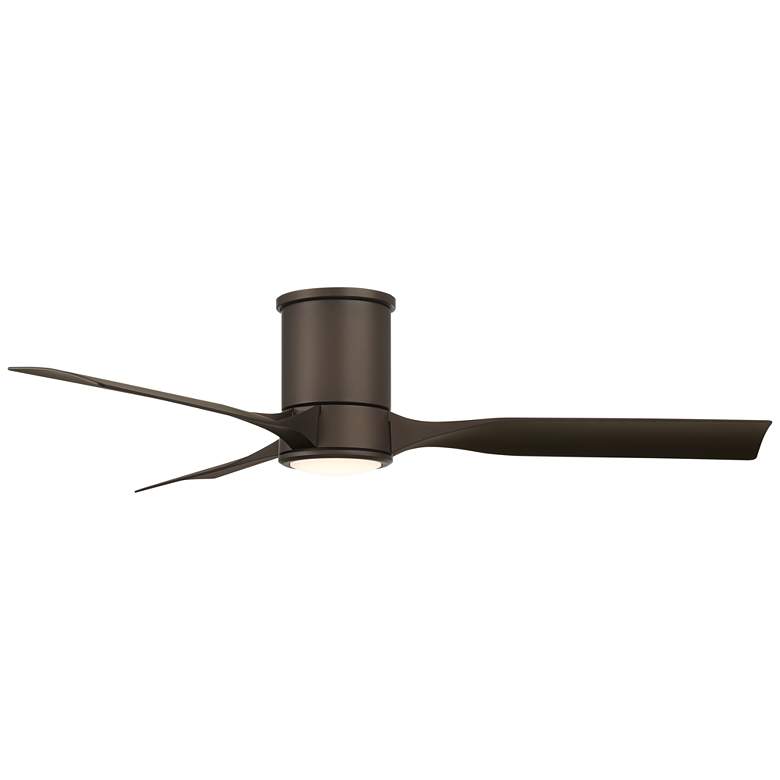 Image 5 56" Casa Vieja Keel Emperial Bronze LED Damp Remote Hugger Ceiling Fan more views
