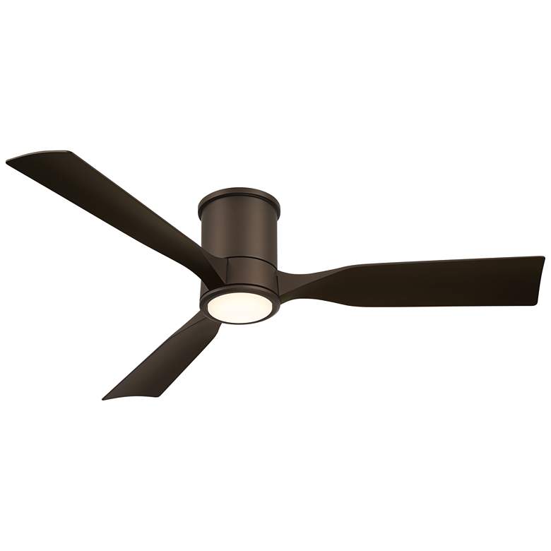 Image 6 56" Casa Vieja Keel Emperial Bronze LED Damp Remote Hugger Ceiling Fan more views