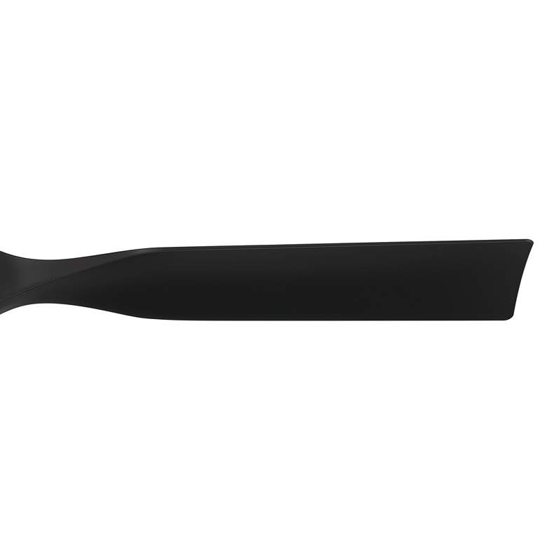Image 4 56" Casa Vieja Keel Matte Black LED Damp Remote Hugger Ceiling Fan more views