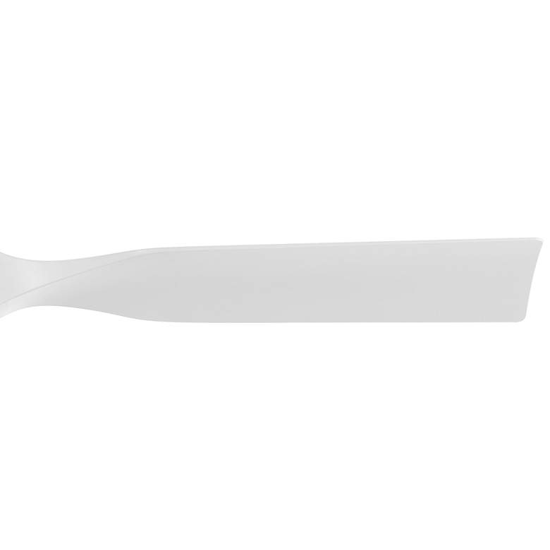 Image 4 56" Casa Vieja Keel Matte White LED Damp Remote Hugger Ceiling Fan more views