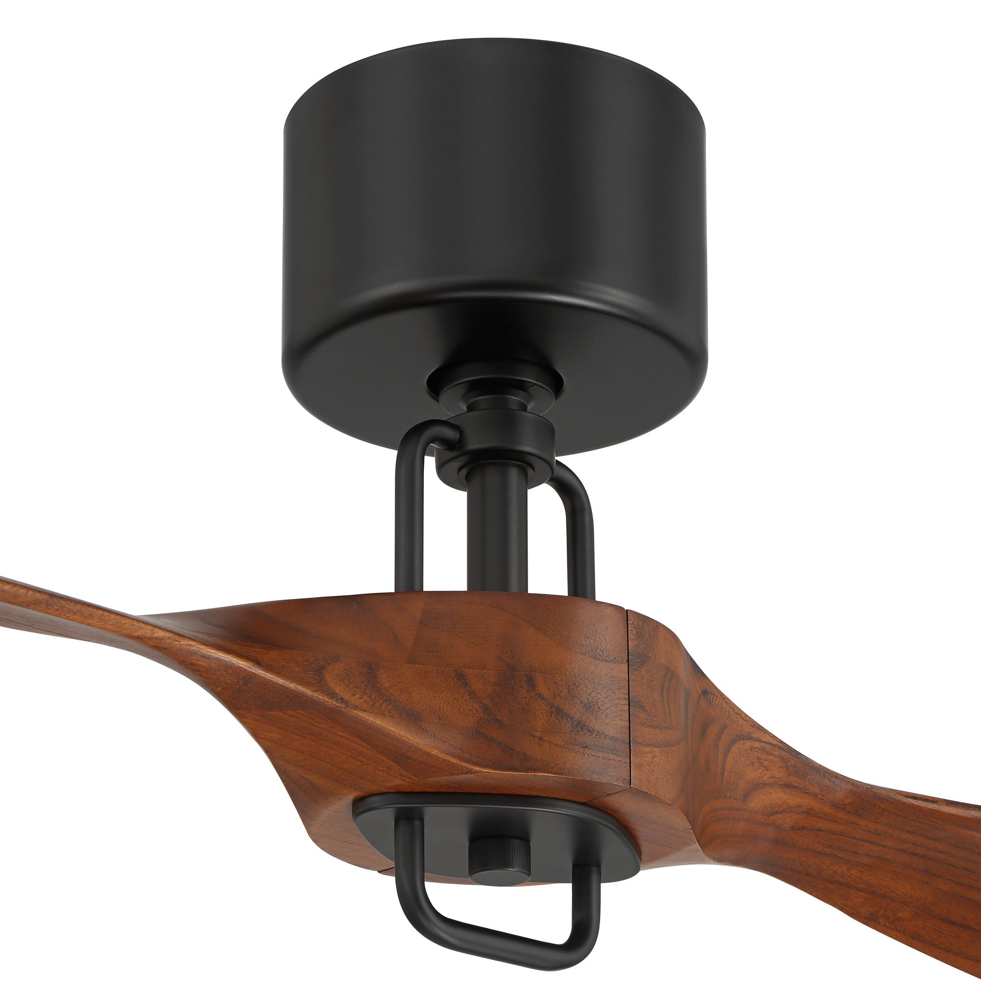 Image 4 56" Casa Vieja Longbow Black and Walnut Indoor/Outdoor Ceiling Fan more views