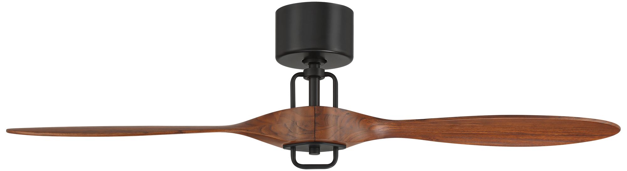 Image 7 56" Casa Vieja Longbow Black and Walnut Indoor/Outdoor Ceiling Fan more views