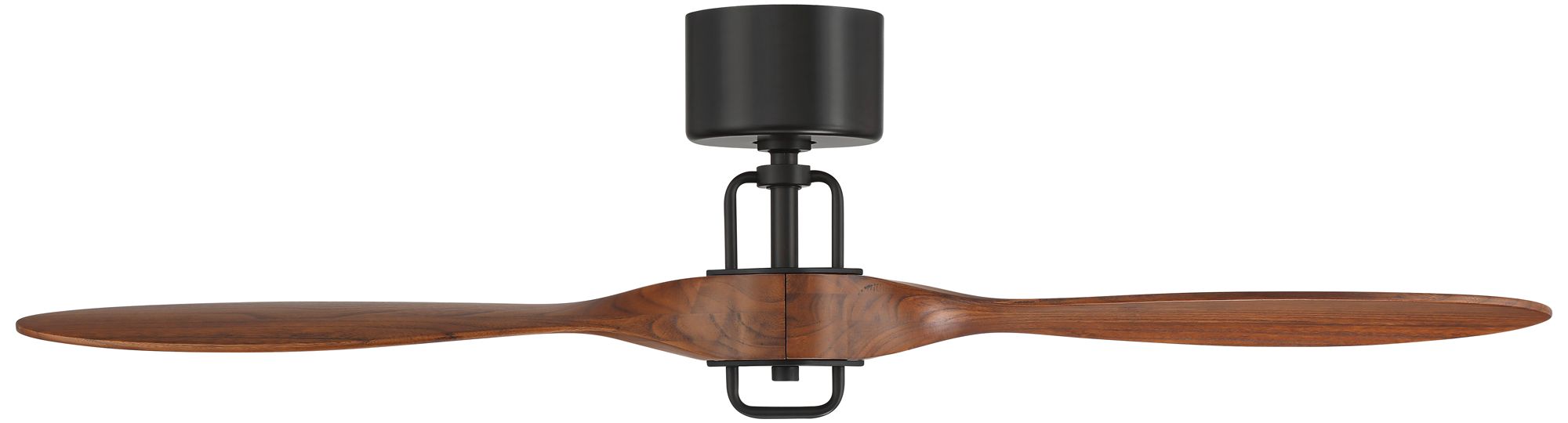 56" Casa Vieja Longbow Black and Walnut Indoor/Outdoor Ceiling Fan