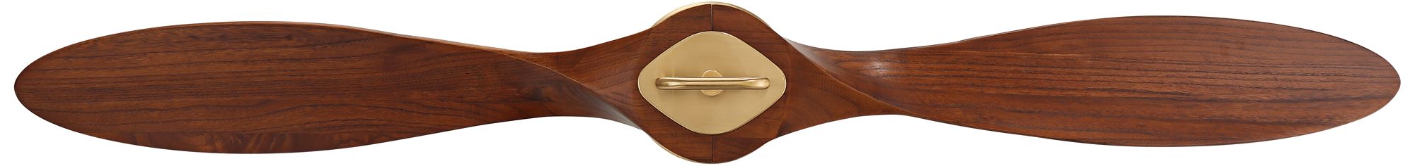 56" Casa Vieja Longbow Brass and Walnut Indoor/Outdoor Ceiling Fan in scene