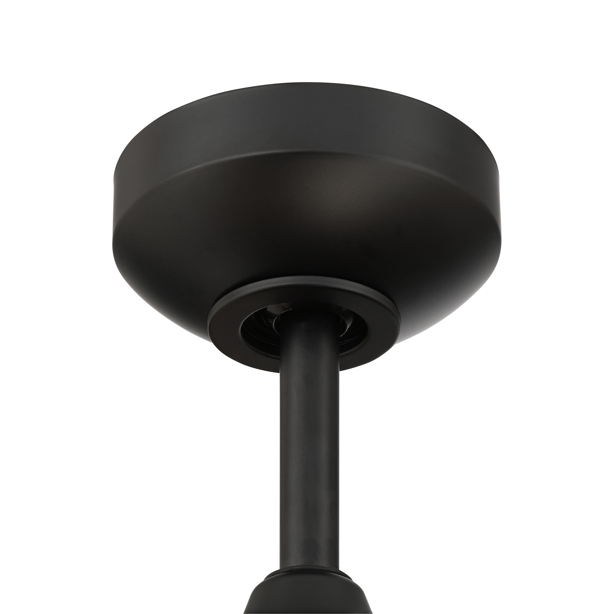 Image 5 56" Casa Vieja Mach-5 Matte Black LED Damp Ceiling Fan with Remote more views