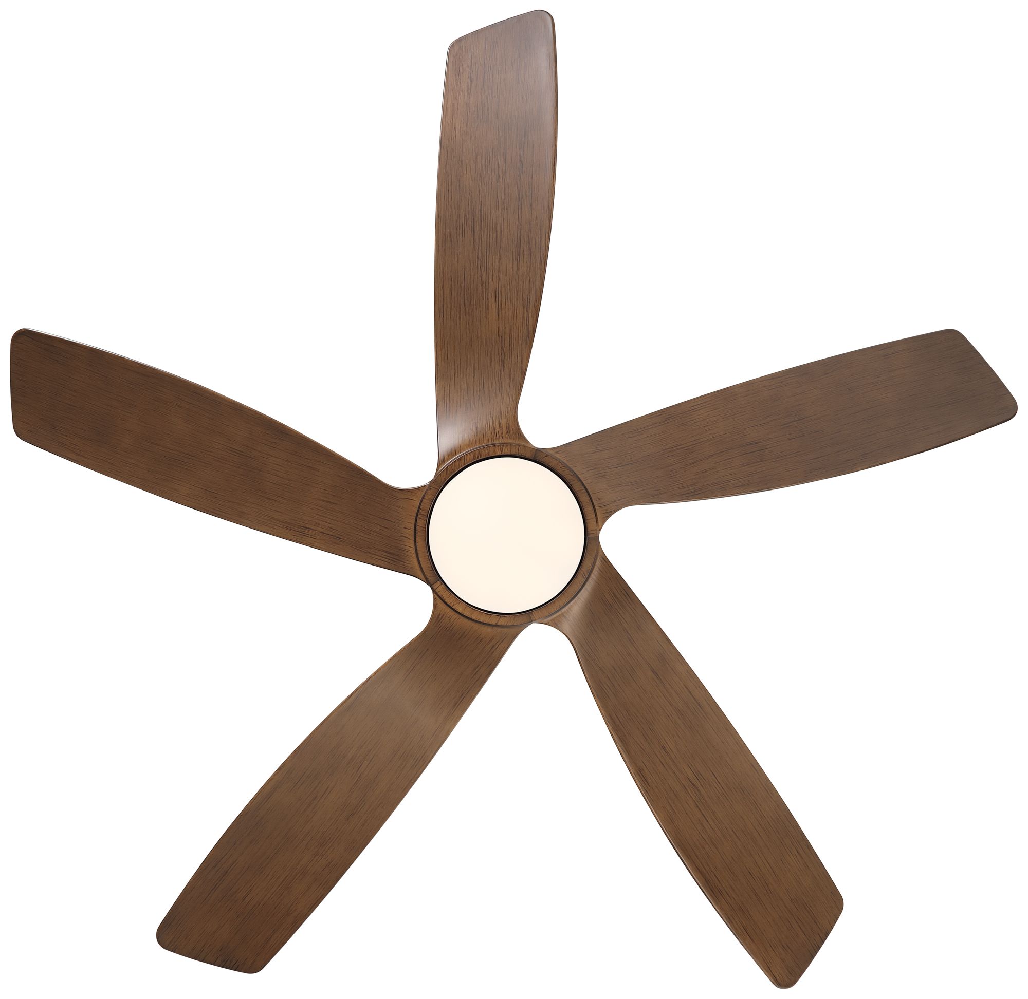 56" Casa Vieja Mach-5 Soft Brass LED Damp Ceiling Fan with Remote