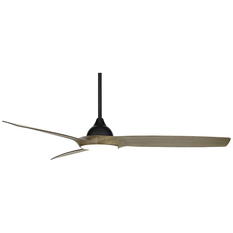 Image 6 56" Casa Vieja Olympia Breeze Matte Black LED Ceiling Fan with Remote more views