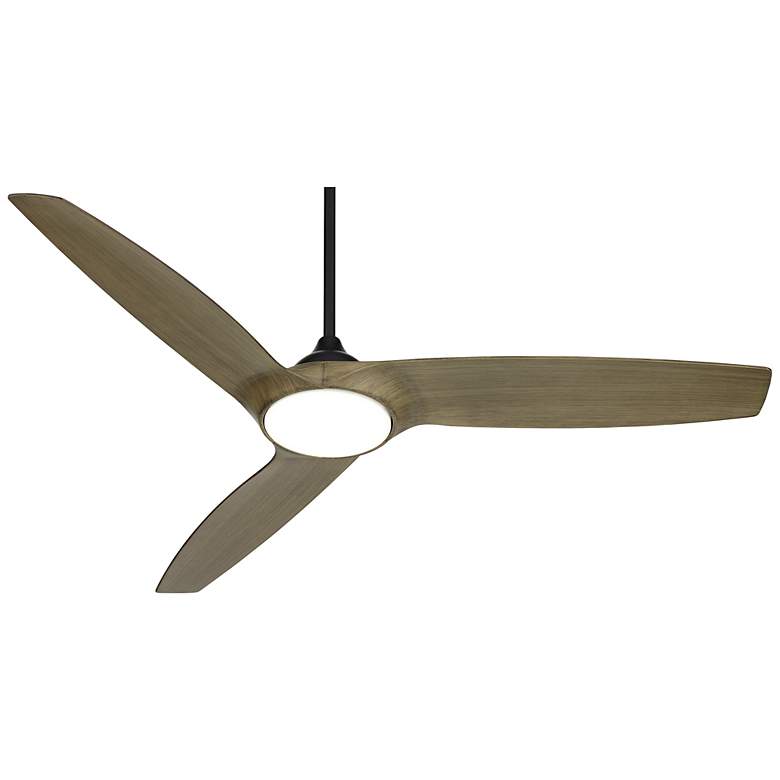 Image 7 56" Casa Vieja Olympia Breeze Matte Black LED Ceiling Fan with Remote more views
